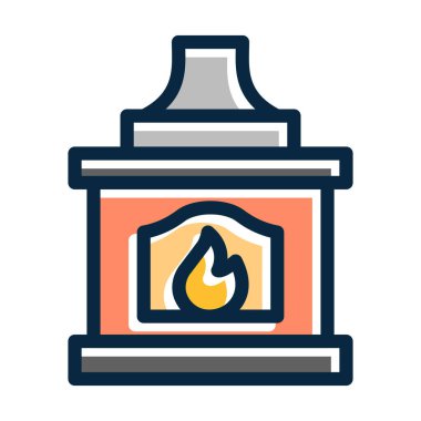 Kişisel ve ticari kullanım için Koyu Renk Simgeleri Doldurulmuş Kalın Kalın Kalın Kazan Çizgisi