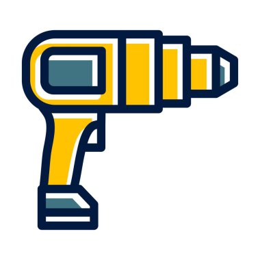 Kişisel ve ticari kullanım için Koyu Renk Simgelerini Doldurulmuş Sondaj Vektörü Kalın Çizgisi