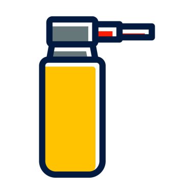 Kişisel ve ticari kullanım için Koyu Renk Simgeleri Doldurulmuş Yağ Vektörü Kalın Çizgisi