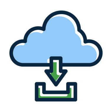 Kişisel ve Ticari Kullanım İçin Koyu Renk Simgelerini Doldurulmuş Vektör Kalın Çizgisi İndir