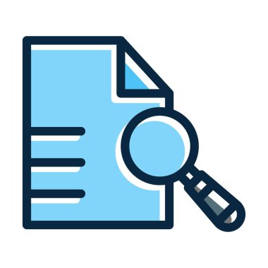 Kişisel ve Ticari Kullanım İçin Koyu Renk Simgeleri Doldurulmuş Vaka Çalışma Kalın Çizgisi