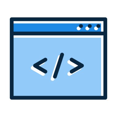 Kişisel ve Ticari Kullanım İçin Koyu Renk Simgelerini Doldurulmuş Kod İyimser Vektör Çizgisi