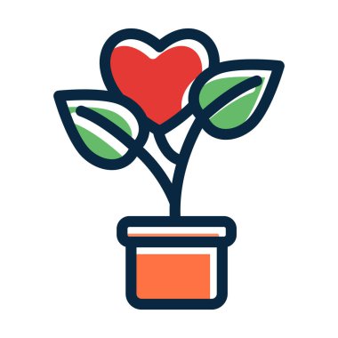 Santral Vektör Kalın Çizgisi Kişisel ve Ticari Kullanım İçin Koyu Renk Simgeleri Dolduruldu