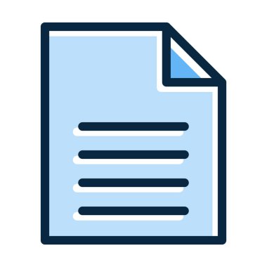 Kişisel ve Ticari Kullanım İçin Koyu Renk Simgelerini Doldurulmuş Dosya Vektörü Kalın Çizgisi