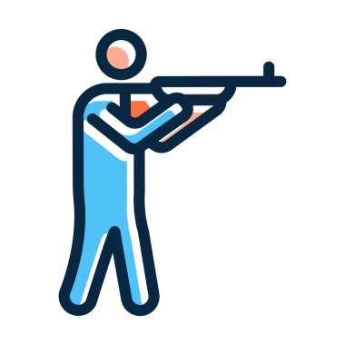 Oyun Vektörü Kalın Çizgisi Kişisel ve Ticari Kullanım İçin Koyu Renk Simgeleri Dolduruldu