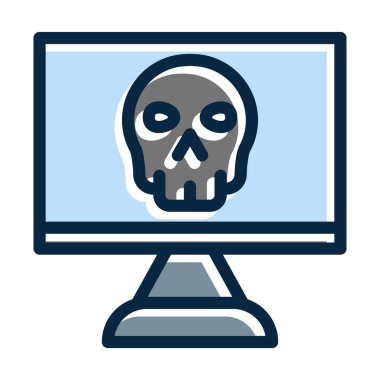 Kişisel ve ticari kullanım için Koyu Renk Simgeleri Doldurulmuş Oyunun Kalın Çizgisinin Üstü