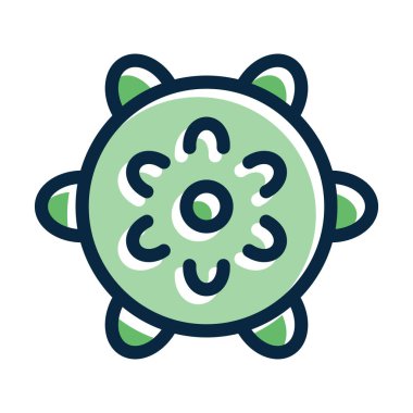 Kişisel ve Ticari Kullanım İçin Koyu Renk Simgeleri Doldurulmuş Masaj Topu Kalın Çizgisi