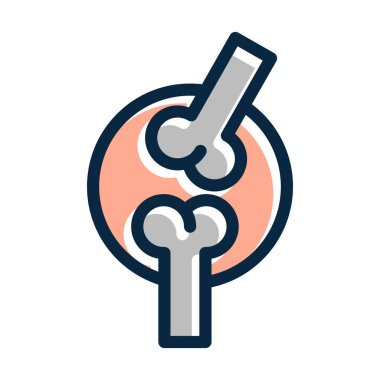 Kişisel ve Ticari Kullanım İçin Koyu Renk Simgelerini Doldurulmuş Eklemler Kalın Çizgisi