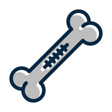 Kişisel ve Ticari Kullanım İçin Koyu Renk Simgelerini Doldurulmuş Ortopedik Vektör Kalın Çizgisi