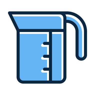 Kişisel ve Ticari Kullanım İçin Koyu Renk Simgeleri Doldurulmuş Kupa Vektörü Kalın Çizgisi