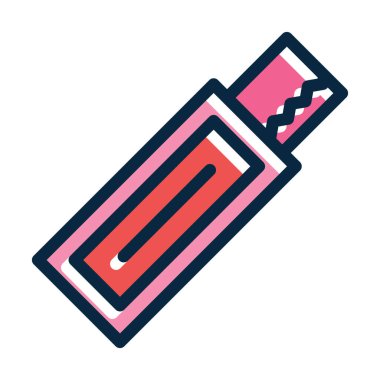 Kişisel ve ticari kullanım için Koyu Renk Simgeleri Doldurulmuş Gum Vektör Kalın Çizgisi