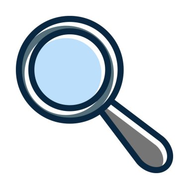 Kişisel ve Ticari Kullanım İçin Koyu Renk Simgelerini Doldurulmuş Arama Vektörü Kalın Çizgisi