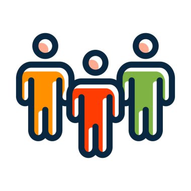 Kişisel ve Ticari Kullanım İçin Koyu Renk Simgelerini Doldurulmuş Kalın Çizgiye Taşıyanlar