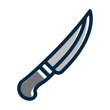 Knives Vector Kalın Çizgisi Kişisel ve Ticari Kullanım İçin Koyu Renk Simgeleri Dolduruldu