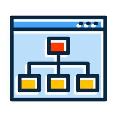 Kişisel ve Ticari Kullanım İçin Koyu Renk Simgelerini Doldurulmuş Yapı Vektörü Kalın Çizgisi