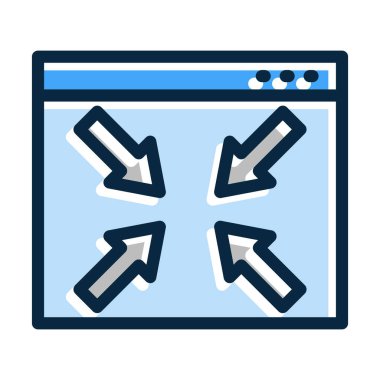 Kişisel ve ticari kullanım için Koyu Renk Simgelerini Doldurulmuş Vektör Kalın Çizgisini Yeniden Boyutlandır