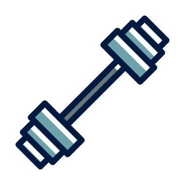 Halter Vektörü Kalın Çizgisi Kişisel ve Ticari Kullanım İçin Koyu Renk Simgeleri Dolduruldu