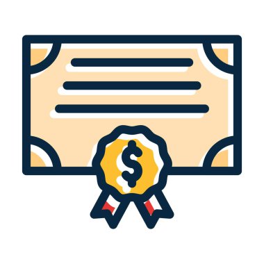 Kişisel ve ticari kullanım için Koyu Renk Simgeleri Doldurulmuş Bağ Vektörü Kalın Çizgisi