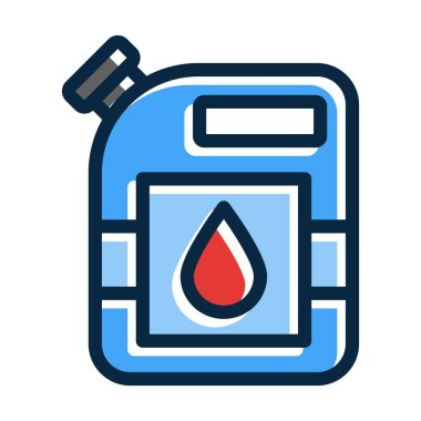 Kişisel ve ticari kullanım için Koyu Renk Simgeleri Doldurulmuş Kerosene Vektör Kalın Çizgisi