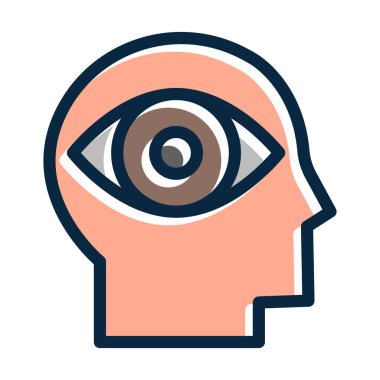 Kişisel ve ticari kullanım için Koyu Renk Simgeleri Doldurulmuş Takıntı Vektörü Kalın Çizgisi