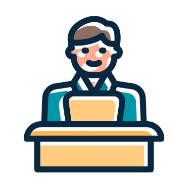 Kişisel ve Ticari Kullanım İçin Koyu Renk Simgelerini Doldurulmuş Blogger Vektör Kalın Çizgisi