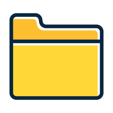 Kişisel ve Ticari Kullanım İçin Koyu Renk Simgelerini Doldurulmuş Dizin Vektörü Kalın Çizgisi