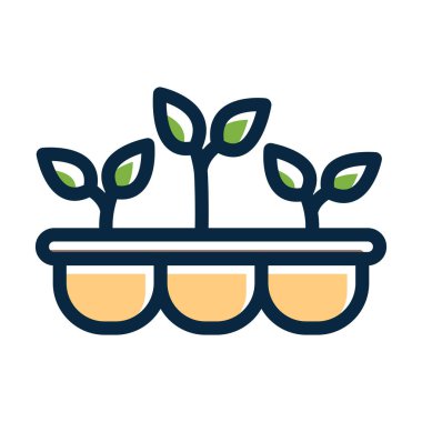 Kişisel ve ticari kullanım için Koyu Renk Simgelerini Doldurulmuş Tepsi Vektörü Kalın Çizgisi