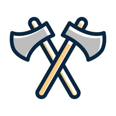 Kişisel ve Ticari Kullanım İçin Koyu Renk Simgelerini Doldurulmuş Eksen Vektör Kalın Çizgisi