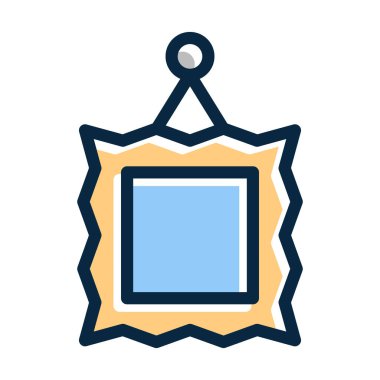 Kişisel ve ticari kullanım için Koyu Renk Simgeleri Doldurulmuş Çerçeve Vektör Kalın Çizgisi