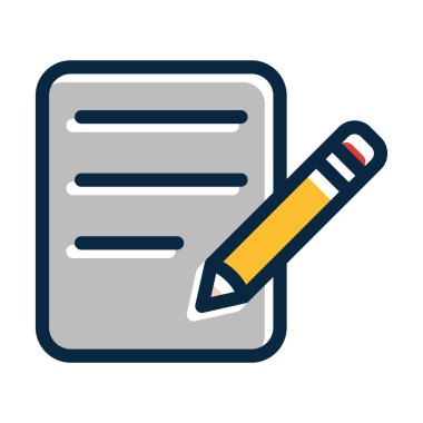 Kişisel ve ticari kullanım için Koyu Renkler Simgelerini Doldurulmuş Kalın Çizgi Vektörü