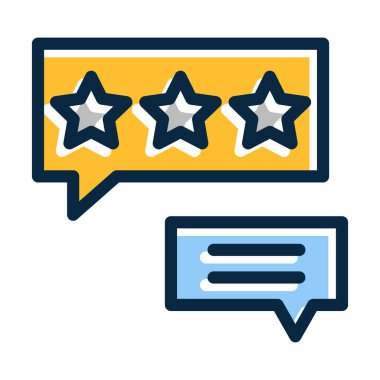 Kişisel ve Ticari Kullanım İçin Koyu Renk Simgeleri Doldurulmuş Geribildirim Vektörü Kalın Çizgisi