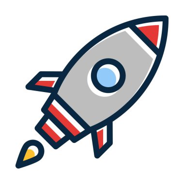 Kişisel ve ticari kullanım için Koyu Renk Simgelerini Doldurulmuş Başlangıç Vektörü Kalın Çizgisi