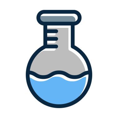 Özel ve Ticari Kullanım İçin Koyu Renk Simgelerini Doldurulmuş Mataranın Kalın Çizgisi