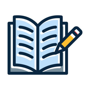 Kişisel ve Ticari Kullanım İçin Koyu Renk Simgeleri Doldurulmuş Vektör Kalın Satırı Yazılıyor