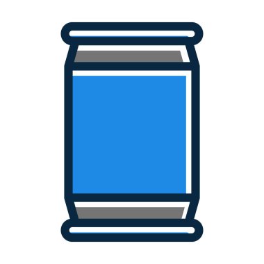 Enerji İçeceği Kalın Çizgisi Kişisel ve Ticari Kullanım İçin Koyu Renk Simgeleri Dolduruldu