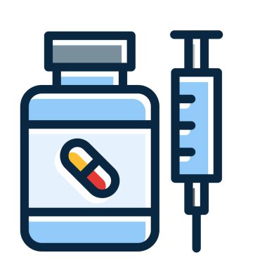 Kişisel ve Ticari Kullanım İçin Koyu Renk Simgelerini Doldurulmuş Steroid Vector Kalın Çizgisi