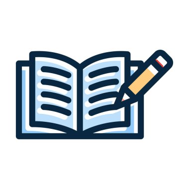 Kişisel ve Ticari Kullanım İçin Koyu Renk Simgelerini Doldurulmuş Vektör Kalın Satırı Yaz