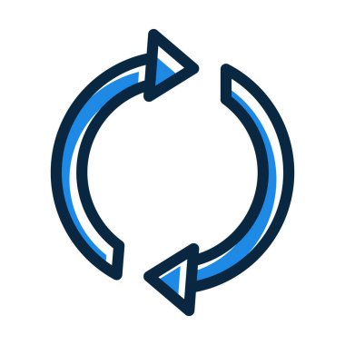 Kişisel ve Ticari Kullanım İçin Koyu Renk Simgelerini Doldurulmuş Kalın Çizgiyi Tazele