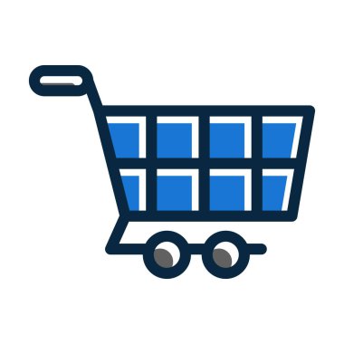 Otomobil Vektörü Kalın Çizgisi Kişisel ve Ticari Kullanım İçin Koyu Renk Simgeleri Dolduruldu