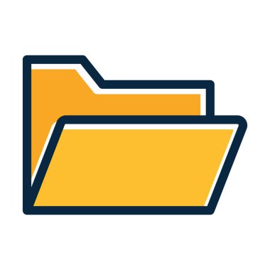 Kişisel ve Ticari Kullanım İçin Koyu Renk Simgelerini Doldurulmuş Dizin Vektörü Kalın Çizgisi