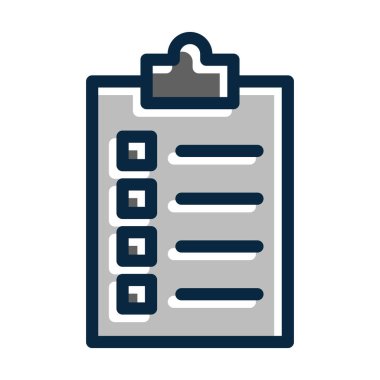 İnceleme Vektörü Kalın Çizgisi Kişisel ve Ticari Kullanım İçin Koyu Renk Simgeleri Dolduruldu