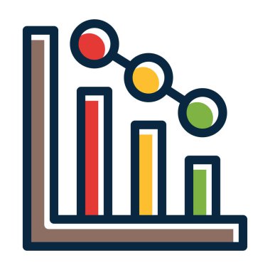 Grafik Vektörü Kalın Çizgisi Kişisel ve Ticari Kullanım İçin Koyu Renk Simgeleri Dolduruldu