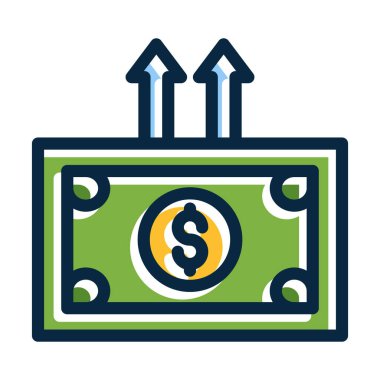 Kişisel ve Ticari Kullanım İçin Koyu Renk Simgelerini Doldurulmuş Kalın Bağış Çizgisi