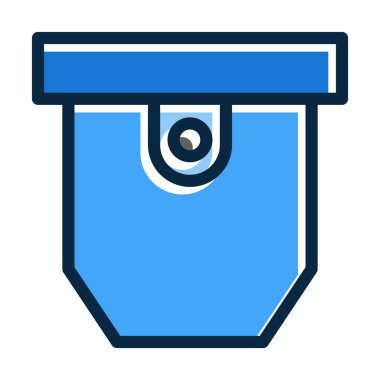 Cep Vektörü Kalın Çizgisi Kişisel ve Ticari Kullanım İçin Koyu Renk Simgeleri Dolduruldu