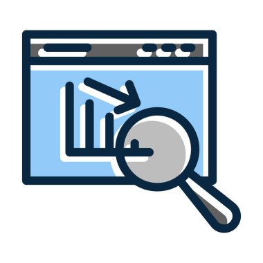 Kişisel ve Ticari Kullanım İçin Koyu Renk Simgelerini Doldurulmuş Arama Vektörü Kalın Çizgisi