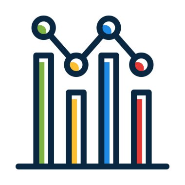 Kişisel ve Ticari Kullanım İçin Koyu Renk Simgeleri Doldurulmuş Grafik Vektörü Kalın Çizgisi