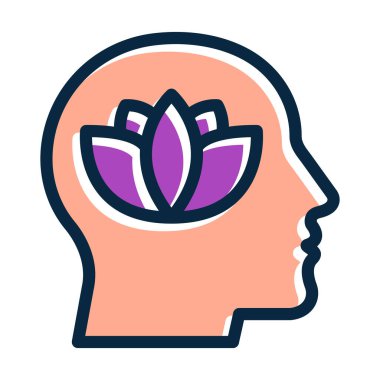 Kişisel ve ticari kullanım için Koyu Renk Simgeleri Doldurulmuş Sakin Vektör Kalın Çizgisi