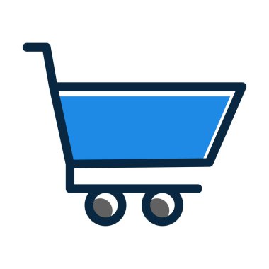 Tramvay Vektörü Kalın Çizgisi Kişisel ve Ticari Kullanım İçin Koyu Renk Simgeleri Dolduruldu