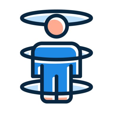 Kişisel ve Ticari Kullanım İçin Koyu Renk Simgelerini Doldurulmuş Işınlama Vektörü Kalın Çizgisi