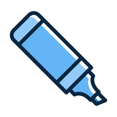 Koyu Renk Simgeleri Kişisel ve Ticari Kullanım İçin İşaretleyici Kalın Çizgisi Dolduruldu